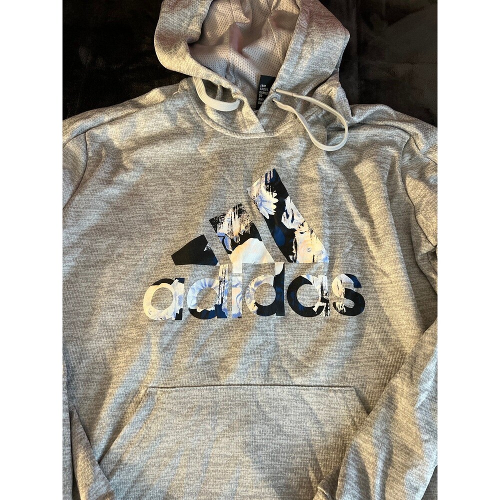 Adidas sweatshirt floral logo size m medium